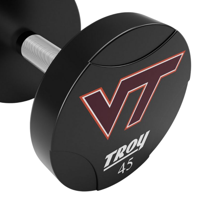 Troy TSD-UTL Urethane T-Clog Logo Dumbbell Set VT 45lb
