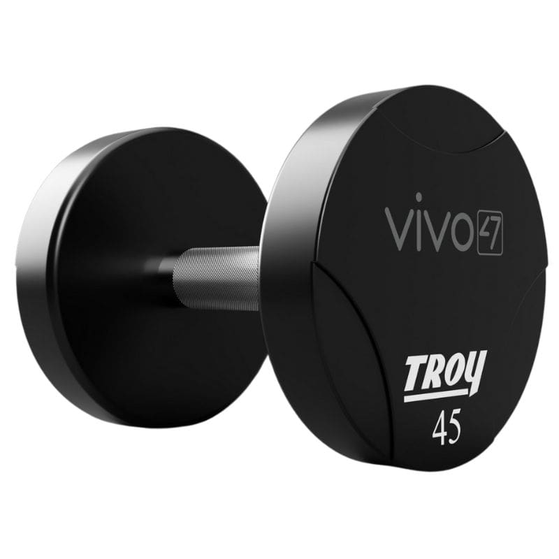 Troy TSD-UTL Urethane T-Clog Logo Dumbbell Set Vivo 45lb