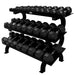 Troy VERTPAC-TSDR75 12-Sided Dumbbells & Rack Set 5 lb dumbbells to 75 lb dumbbells