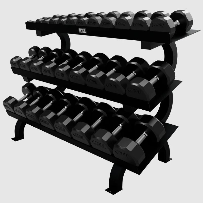 Troy VERTPAC-TSDR75 12-Sided Dumbbells & Rack Set Main Display