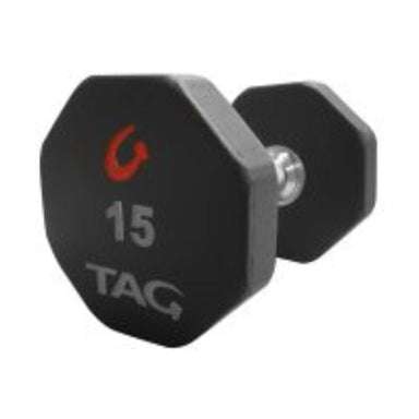 TAG Fitness 8 Sided Premium 5-150 lb (Pair) and Set  Ultrathane Dumbbell