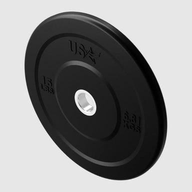 USA Sports by Troy GBO-SBP Solid Rubber Bumper Plate 15 lb