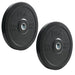 USA Sports by Troy GBO-SBP Solid Rubber Bumper Plate 25lbs Pair