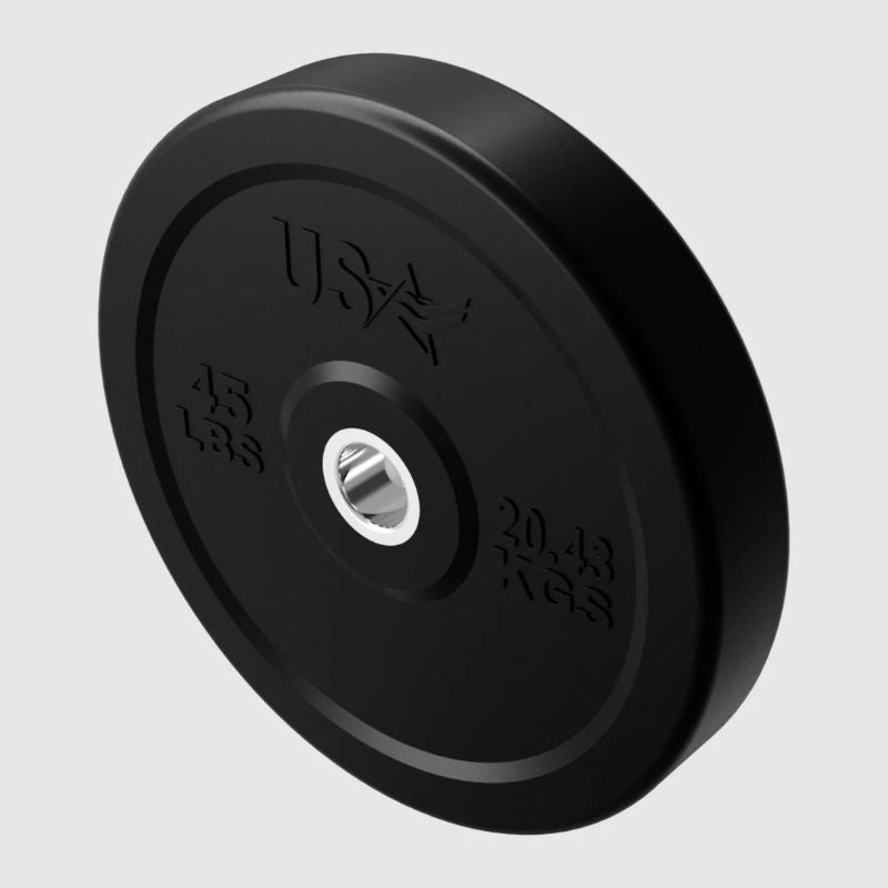 USA Sports by Troy GBO-SBP Solid Rubber Bumper Plate 45 lb