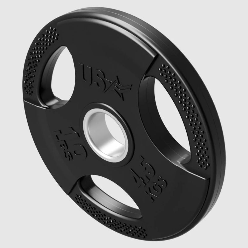 USA Sports by Troy GP-R Rubber Olympic Grip Plate 10 lb weight plates