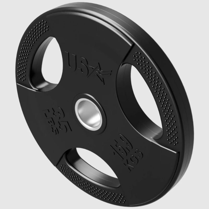 USA Sports by Troy GP-R Rubber Olympic Grip Plate 35 lb weight plates