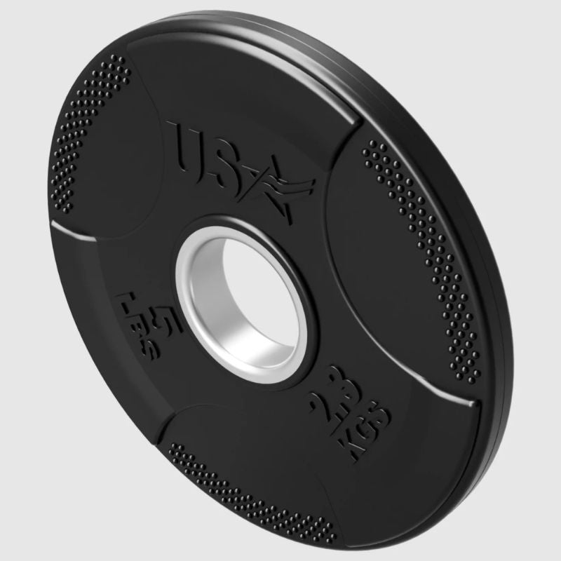 USA Sports by Troy GP-R Rubber Olympic Grip Plate 5 lb weight plates