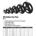 USA Sports by Troy GP-R Rubber Olympic Grip Plate Dimensions and Features