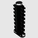 USA Sports by Troy VERTPAC-HDR30G Rubber Hex Dumbbell Set with Rack Top View Empty Rack