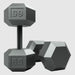 USA by Troy IHD Solid Iron Gray Cast Hex Dumbbell Set 65 lb Dumbbells Pair