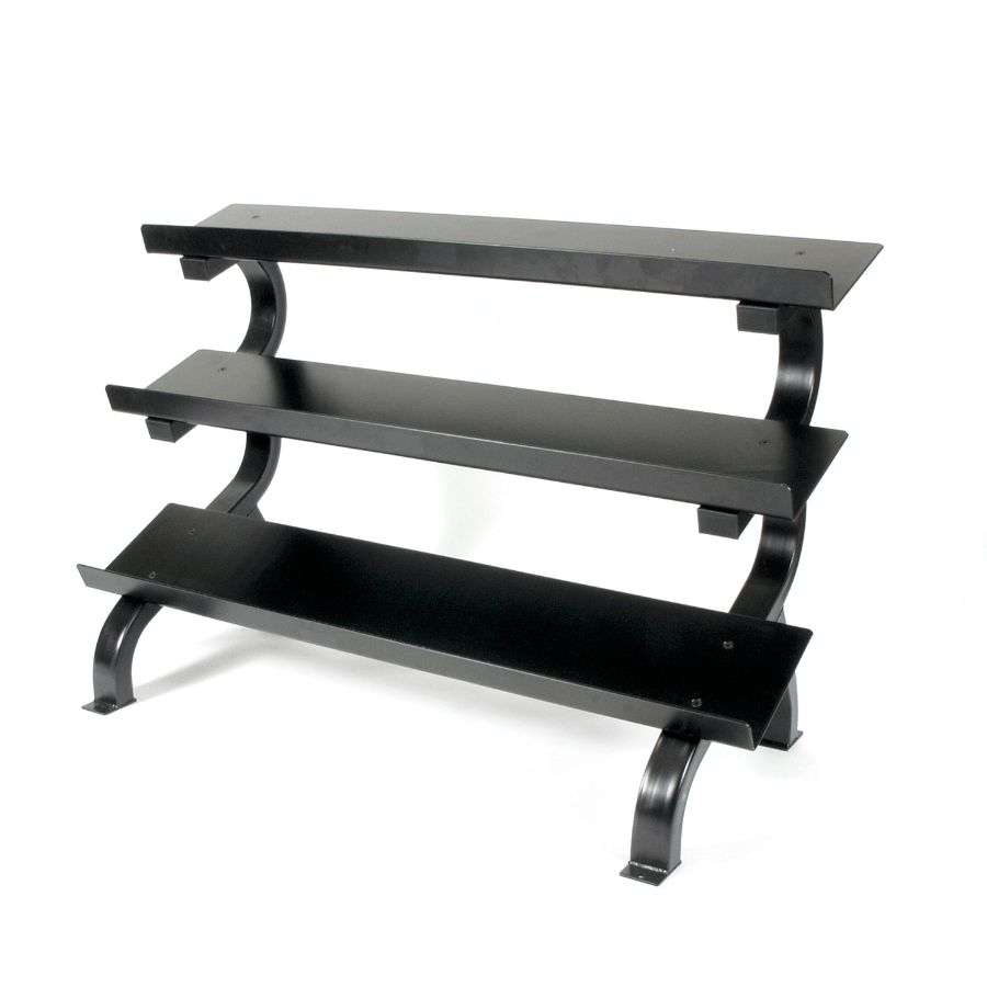 Troy Horizontal 3 Tier Shelf Rack. Will store 15 pairs of Dumbbells, 5lb-75lbs. | GTDR-3