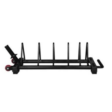 Intek Strength Horizontal Bumper Plate Rack Holds Four Pairs | BPRack-4