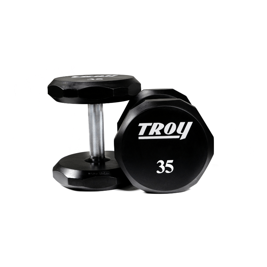 Troy 12-Sided Urethane Encased Dumbbell Sets TSD-U (Sold in 5lb Increments)