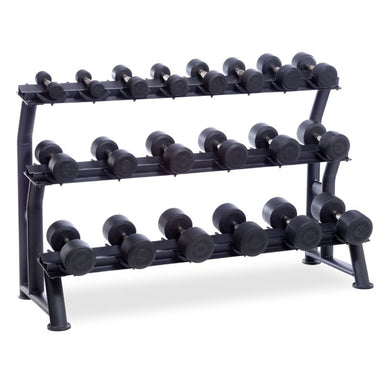 Urethane DURA-PRO Dumbbells _ 3-TIER Horizontal Pack