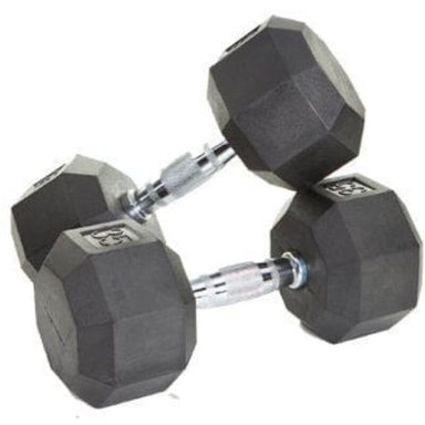 VERTPAC-SDR75 VTX by Troy  5-75 lb 8-Sided Rubber Encased Dumbbell 35 lb Pair