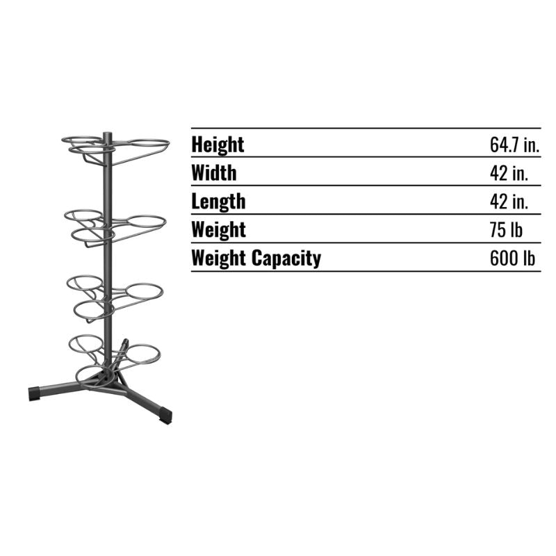 VTX Fitness Ball Rack Dimensions