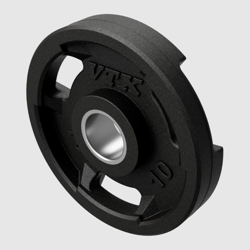 VTX GO-VR Rubber Olympic Grip Plate 10 lb on a white background