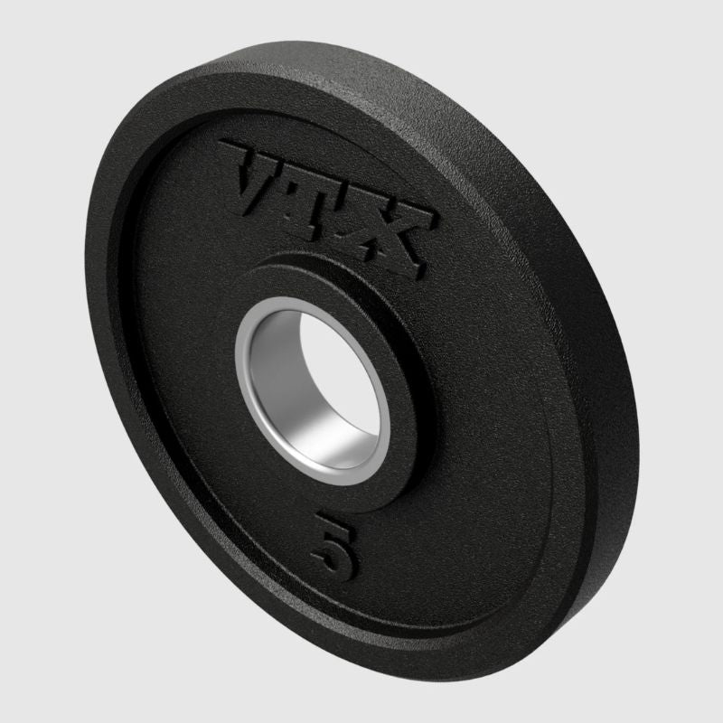 VTX GO-VR Rubber Olympic Grip Plate 5 lb on a white background