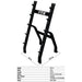 VTX BB-5 Half Barbell Rack Dimensions