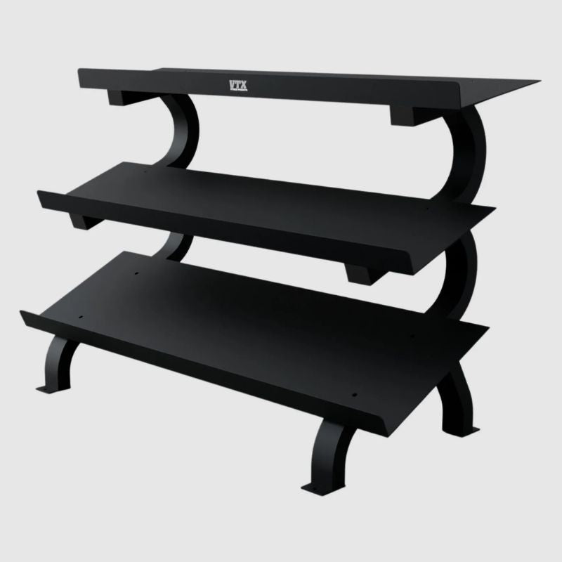 VTX Commercial-Grade 3-Tier Horizontal Shelf Rack Empty