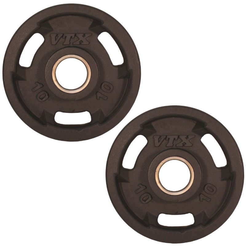 VTX  GO-VR Rubber Olympic Grip Plate 10lbs Pair