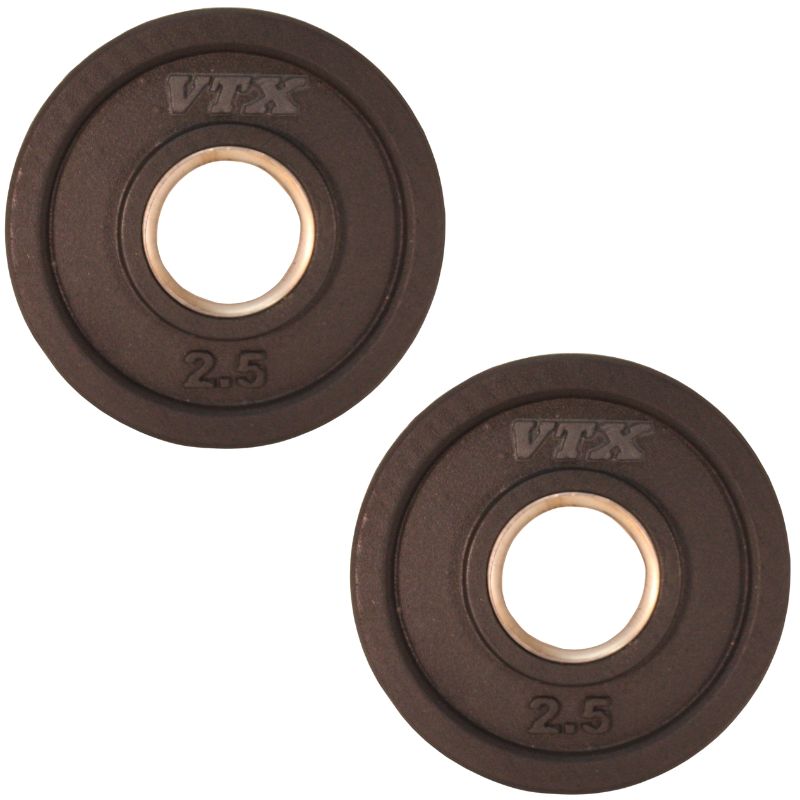 VTX  GO-VR Rubber Olympic Grip Plate 2.5lbs Pair