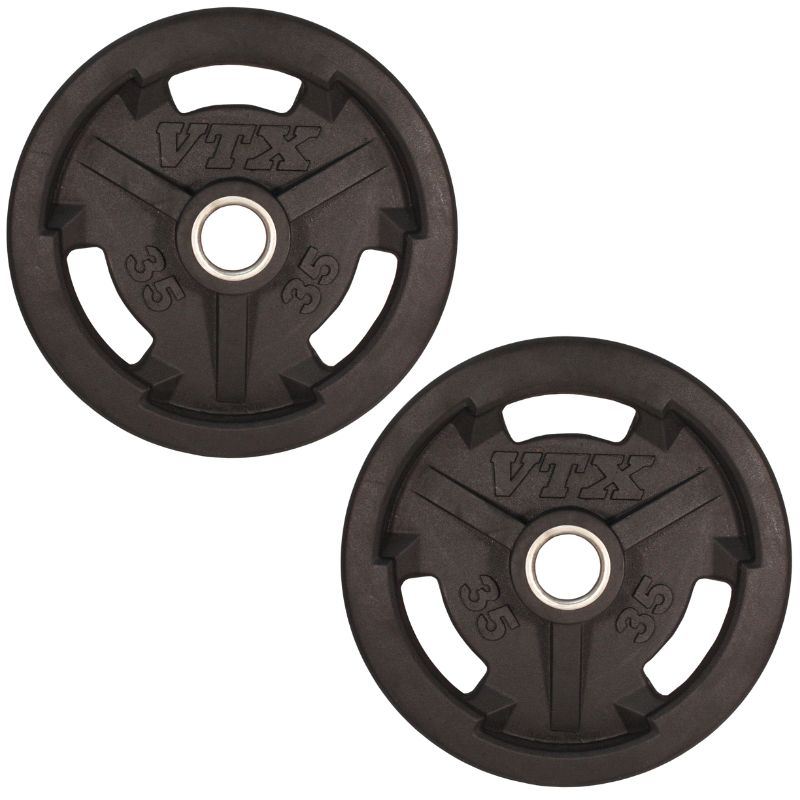 VTX  GO-VR Rubber Olympic Grip Plate 35lbs Pair