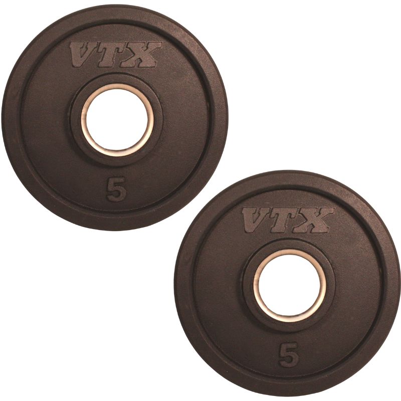VTX  GO-VR Rubber Olympic Grip Plate 5lbs Pair