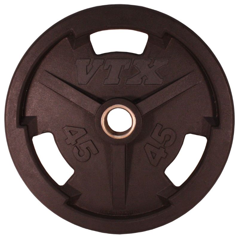 VTX  GO-VR Rubber Olympic Grip Plate 45lbs