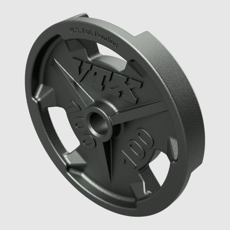 VTX GO-V 3 Slot Olympic Grip Plate 100 lb