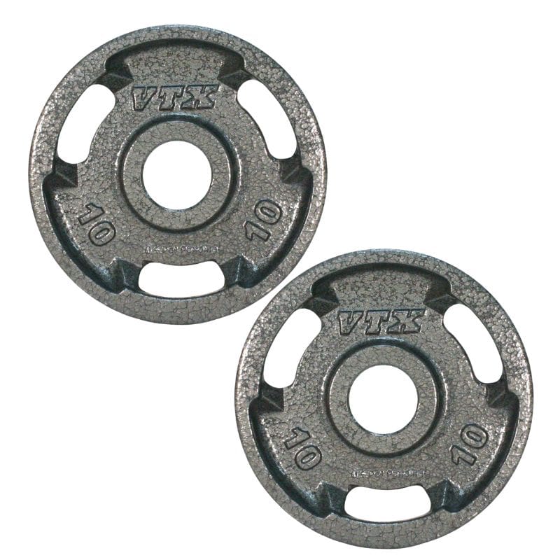 VTX GO-V 3 Slot Olympic Grip Plate 10lb Pair