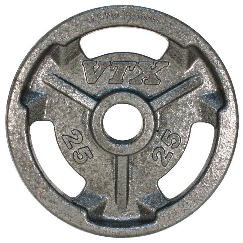 VTX GO-V 3 Slot Olympic Grip Plate 25lb Single