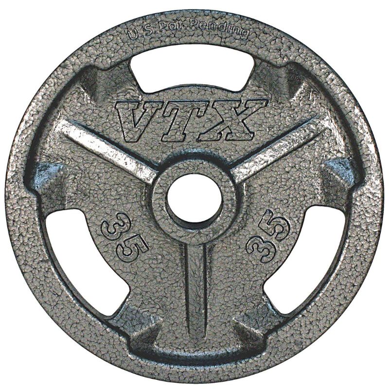 VTX GO-V 3 Slot Olympic Grip Plate 35lb Single
