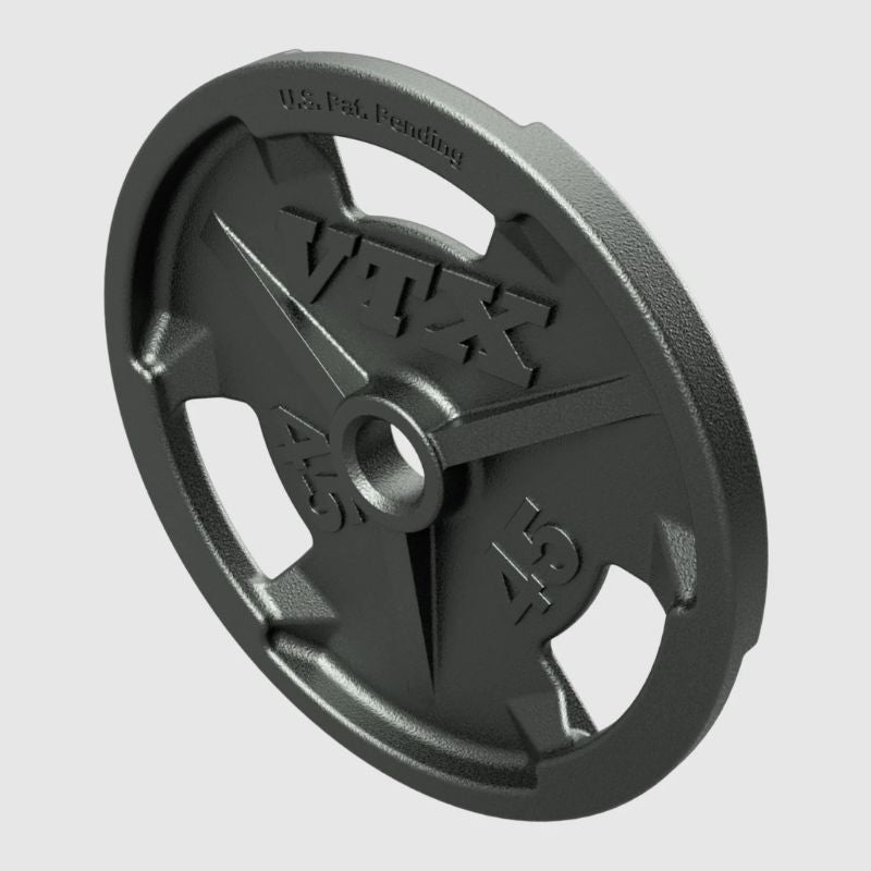 VTX GO-V 3 Slot Olympic Grip Plate 45 lb