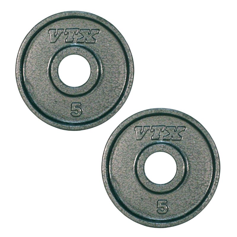 VTX GO-V 3 Slot Olympic Grip Plate 5lb Pair