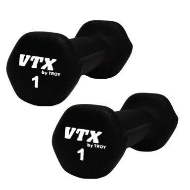 VTX GTD Neoprene Textured Hex Dumbbell 1 lb Dumbbell Pair