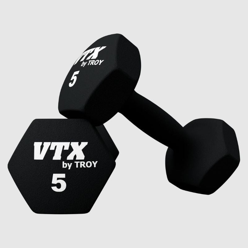 VTX GTD Neoprene Textured Hex Dumbbell 5lbs Pair