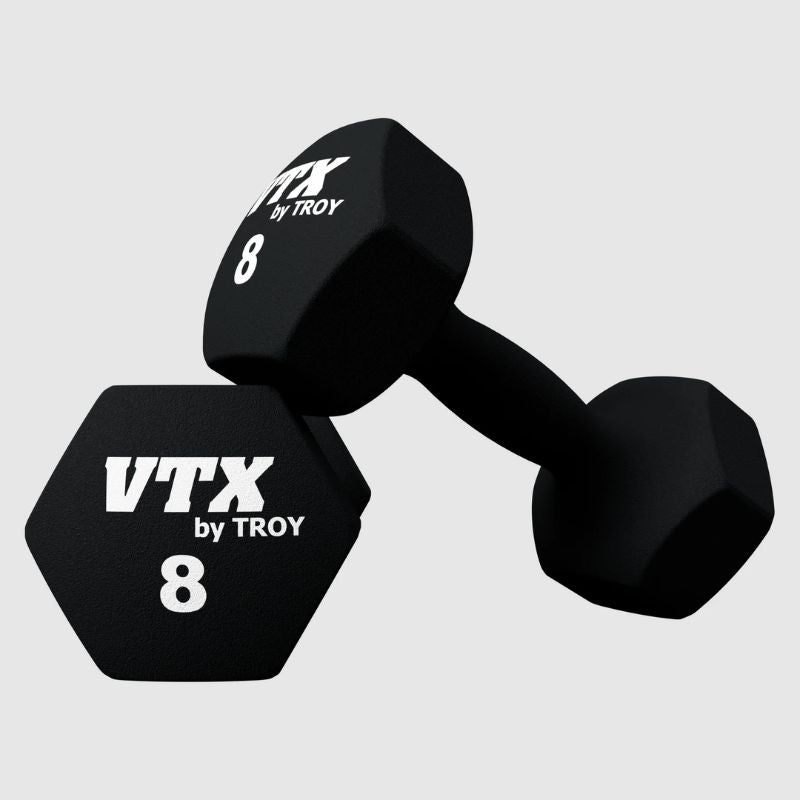 VTX GTD Neoprene Textured Hex Dumbbell 8lbs Pair