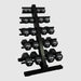 VTX Neoprene Dumbbell Set with Rack - THD-NPAC on a white background