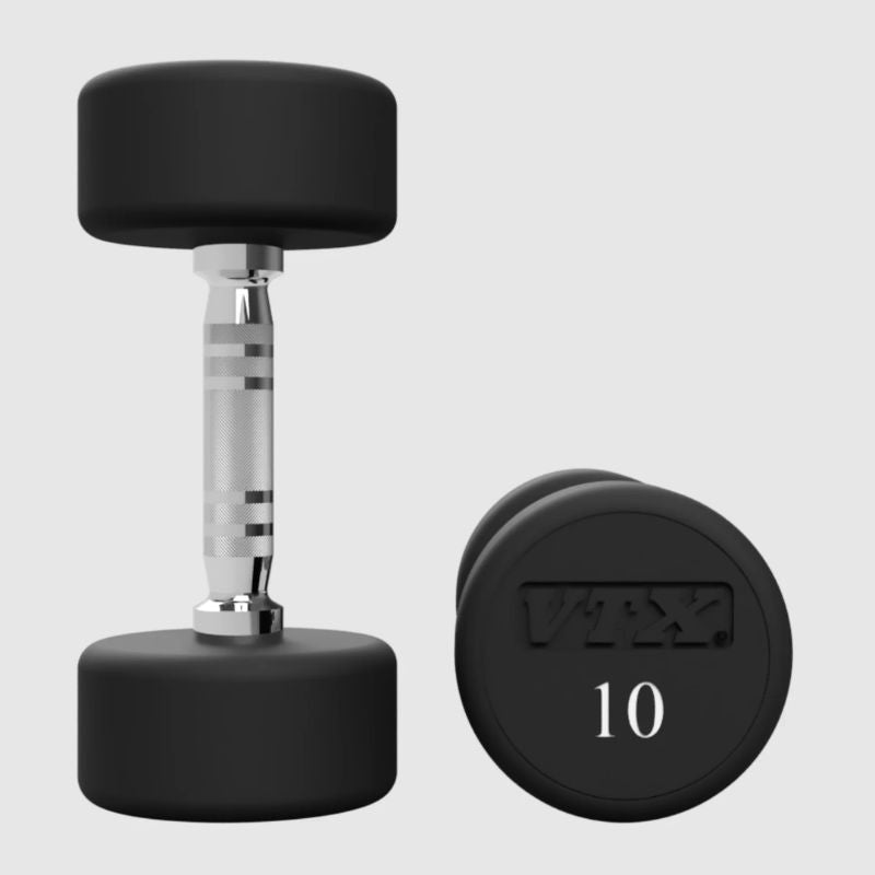 VTX Round Urethane Dumbbells - XD-U 10 lb Pair