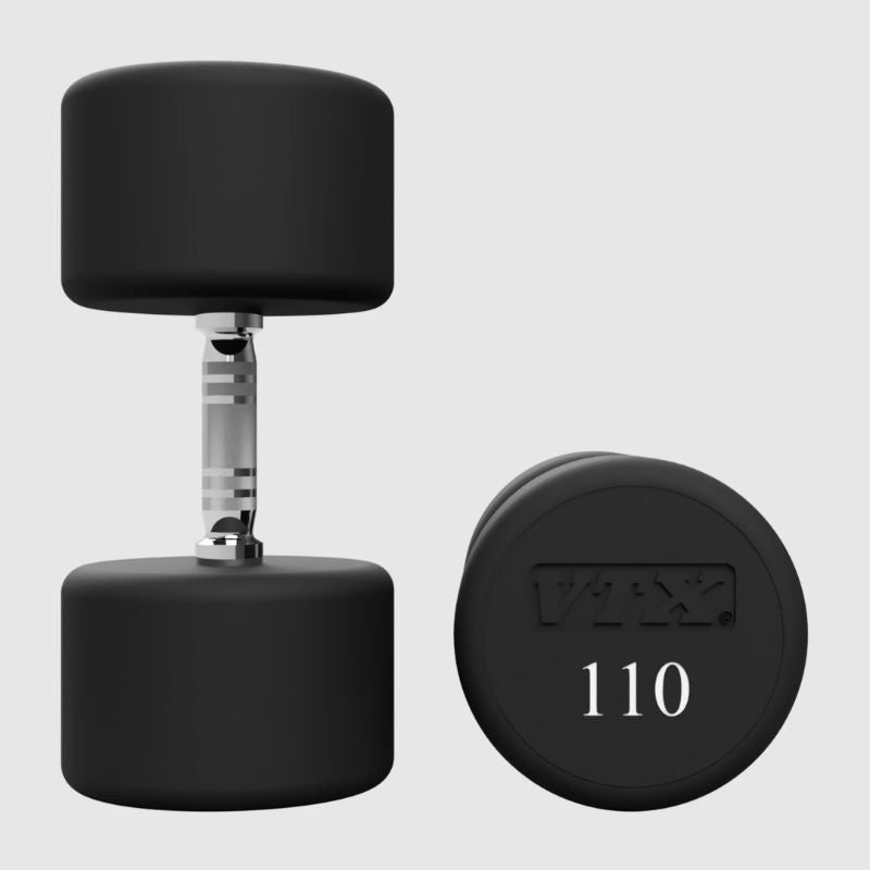 VTX Round Urethane Dumbbells - XD-U 110 lb Pair