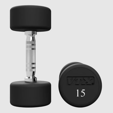 VTX Round Urethane Dumbbells - XD-U 15 lb Pair