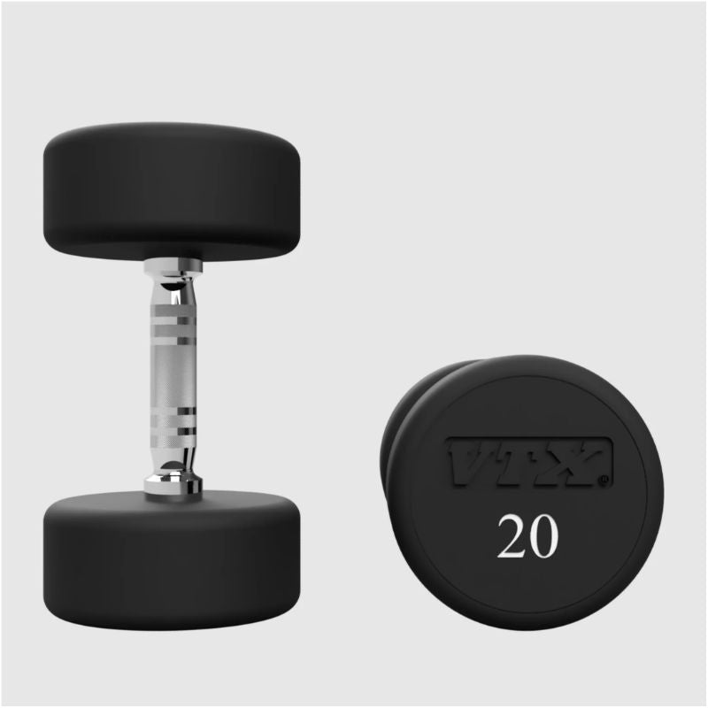 VTX Round Urethane Dumbbells - XD-U 20 lb Pair