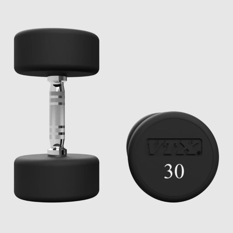 VTX Round Urethane Dumbbells - XD-U 30 lb Pair