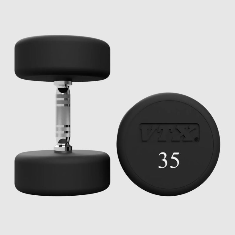 VTX Round Urethane Dumbbells - XD-U 35 lb Pair