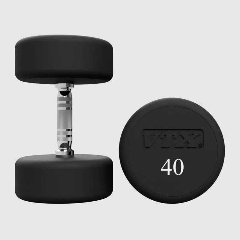 VTX Round Urethane Dumbbells - XD-U 40 lb Pair