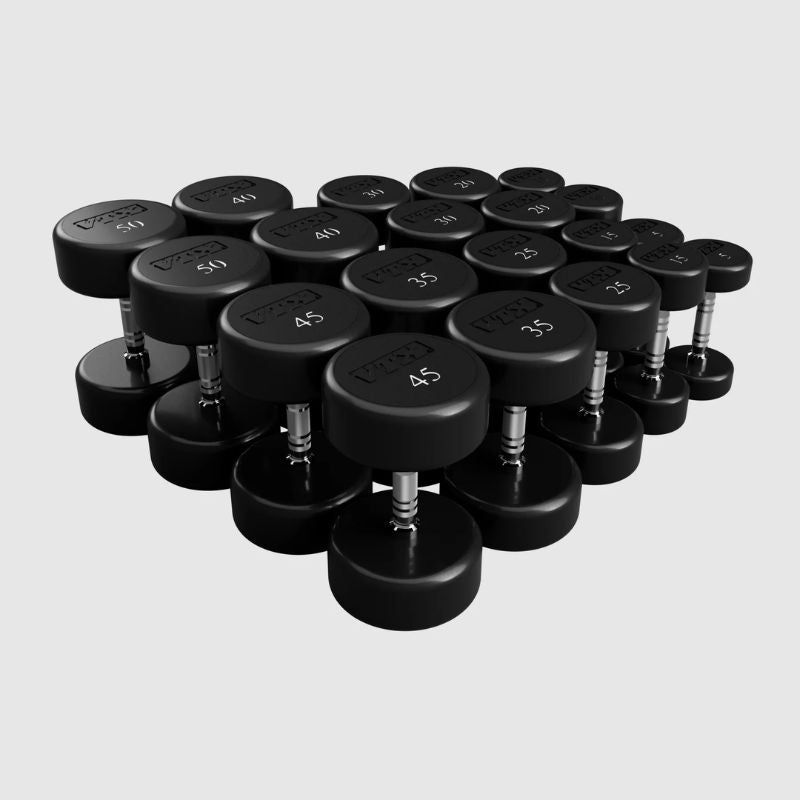 VTX Round Urethane Dumbbells - XD-U 5-50lb