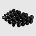 VTX SD-R 8-Sided Rubber Encased Hex Dumbbell 5 lb to 75 lb Dumbbells Set
