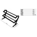VTX T-DR Horizontal Dumbbell Rack - 2-Tier Rail Rack w/o Saddles Dimensions