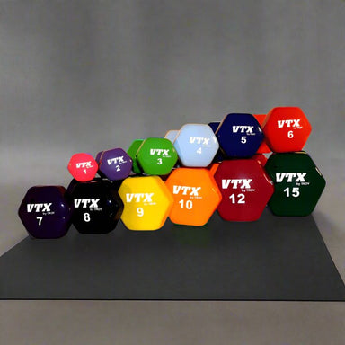 VTX VD Vinyl Hex Dumbbell Set